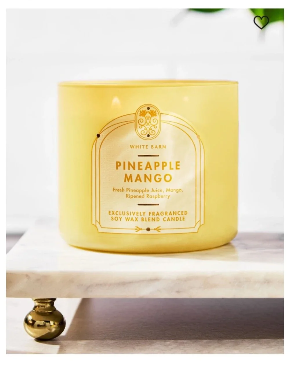 🍍White Barn Pineapple Mango Candle in Yellow🍍 - Picture 4 of 4